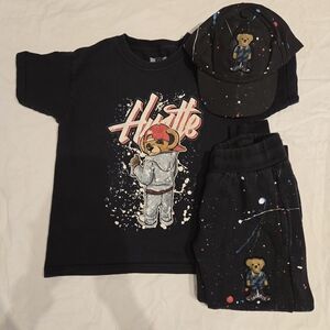 Hustle G T-Shirt + Prime Threads Sweatpants + Matching Hat